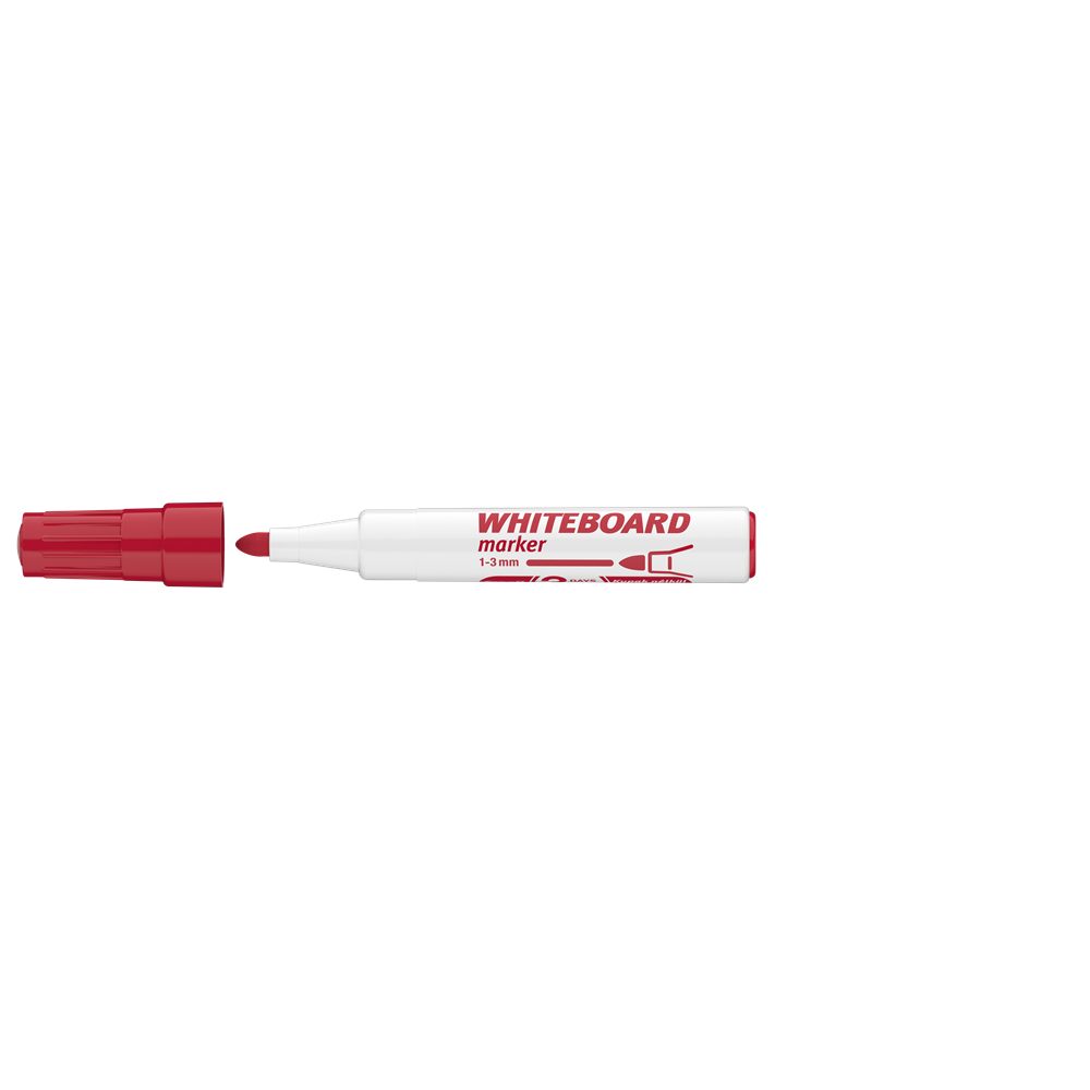 Táblamarker 3mm, kerek Ico 11 piros