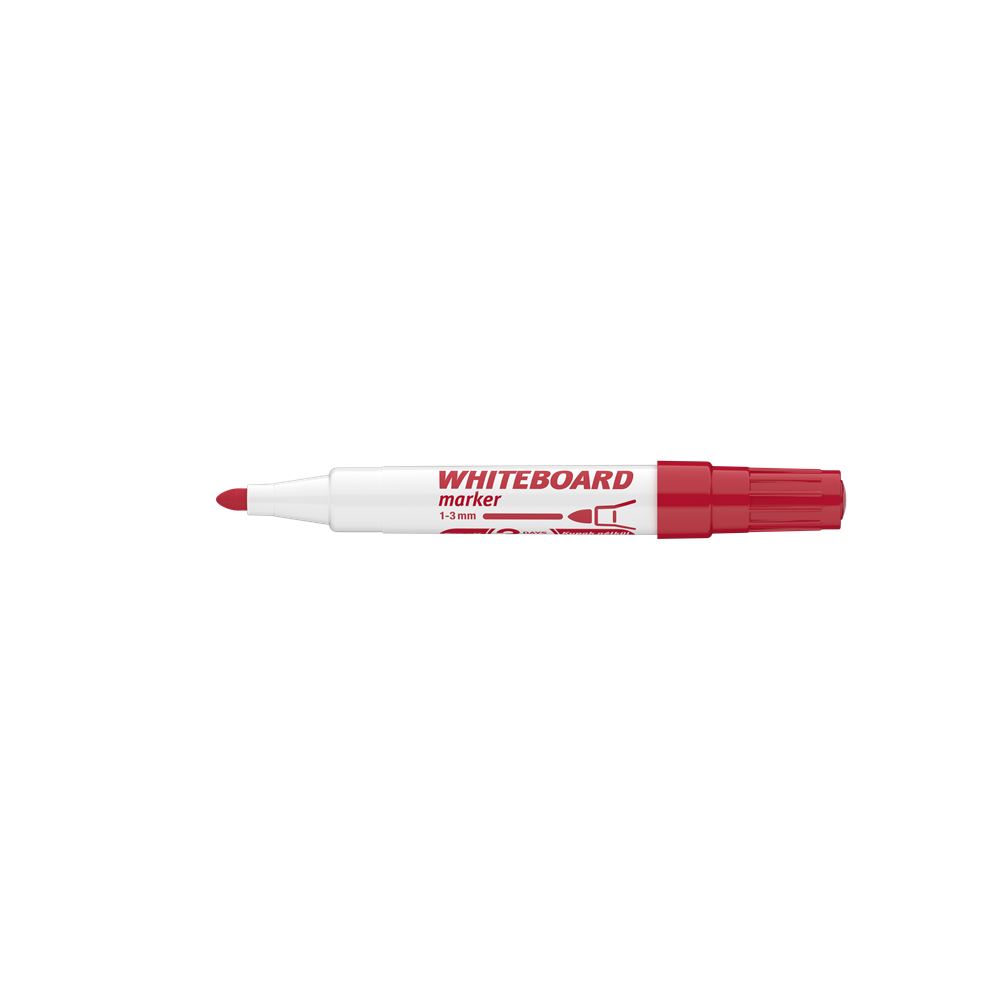 Táblamarker 3mm, kerek Ico 11 piros