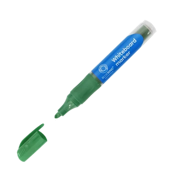 Táblamarker 3mm, kerek, cserélhető betétes, Bluering zöld