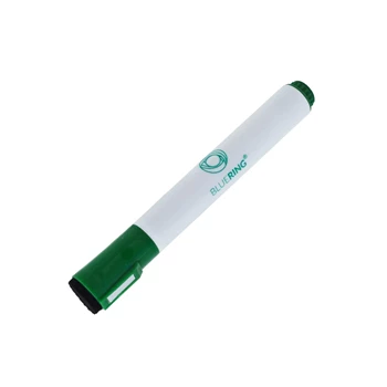 Táblamarker 3mm, mágneses, táblatörlővel multifunkciós Bluering® zöld