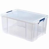 Tároló doboz, műanyag 70 liter, Fellowes® ProStore átlátszó
