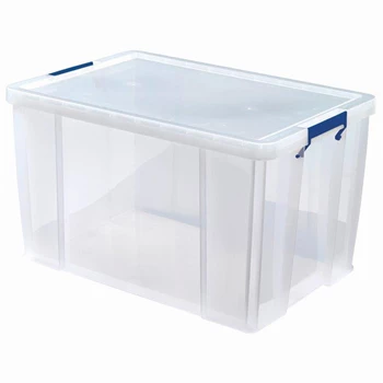 Tároló doboz, műanyag 85 liter, Fellowes® ProStore átlátszó