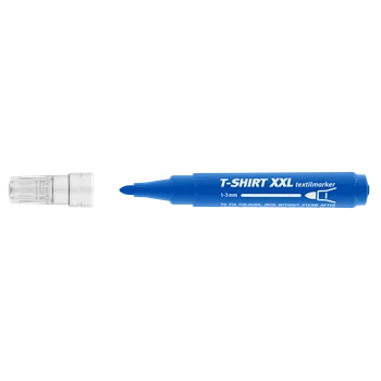 Textilmarker 1-3 mm kerek ICO T-SHIRT XXL kék