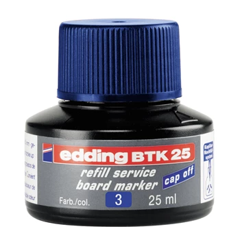 Tinta utántöltő táblamarkerhez 25ml, Edding BTK25 kék 