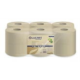 Toalettpapír 2 rétegű közületi átmérő: 18,1 cm 12 tekercs/csomag EcoNatural L-One Mini Lucart_812170 havanna barna