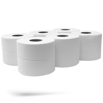 Toalettpapír 2 rétegű közületi átmérő: 19 cm 100 % cellulóz 12 tekercs/karton Bluering® hófehér_219C105