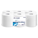 Toalettpapír 2 rétegű közületi átmérő: 19 cm 12 tekercs/csomag Strong Lucart 125 _812526 hófehér