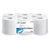Toalettpapír 2 rétegű közületi átmérő 19 cm hófehér 100 % cellulóz 12 tekercs/karton 19 J Strong Lucart_812202J