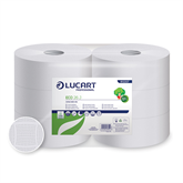 Toalettpapír 2 rétegű közületi átmérő: 26 cm fehér 6 tekercs/karton 26 J EcoLucart_812207