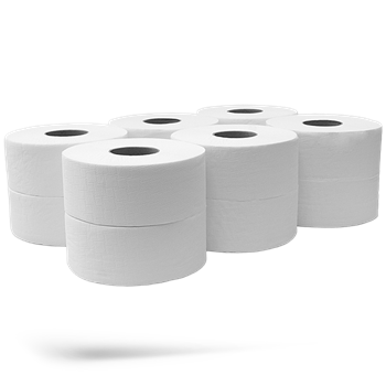 Toalettpapír 2 rétegű közületi átmérő: 19 cm 100 % cellulóz 12 tekercs/karton Bluering® hófehér