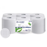 Toalettpapír 2 rétegű közületi átmérő 19 cm fehér 12 tekercs/karton 19 J  EcoLucart_812200