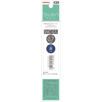 Tollbetét  0,7 mm, Zebra SNC, kék