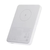 Töltő XIAOMI MAGNETIC vésztöltő Type-C aljzat (5000mAh, 20W, gyorstöltő, wireless) fehér