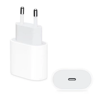 Töltő hálózati APPLE Type-C aljzat (20W, PD gyorstöltő, MHJE3ZM/A utód) fehér