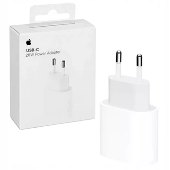 Töltő hálózati APPLE Type-C aljzat (20W, PD gyorstöltő, MUVV3ZM/A és MHJE3ZM/A utód) fehér