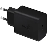 Töltő hálózati SAMSUNG Type-C aljzat (45W, PD gyorstöltő) fekete