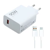 Töltő hálózati XIAOMI HYPERCHARGE COMBO USB aljzat (90W, gyorstöltő + Type-C kábel) fehér