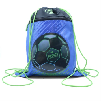 Tornazsák 29x39x2cm, Connect FOOTBALL kék/zöld