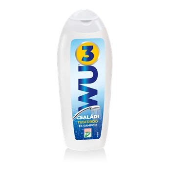 Tusfürdő és sampon 280 ml családi púder illat WU3