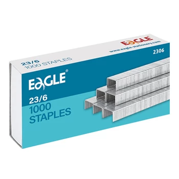 Tűzőkapocs 23/6 1000 db/doboz EAGLE