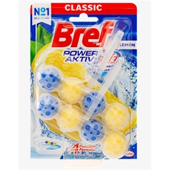 WC illatosító 2 x 50 g golyós Power Aktiv Bref Lemon