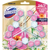 WC illatosító 3 x 55 g  Aroma Lux  Domestos Pink Jasmine & Elderflower