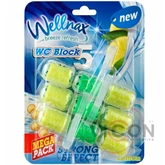 WC illatosító 3 x 57 g Wellnax Lemon