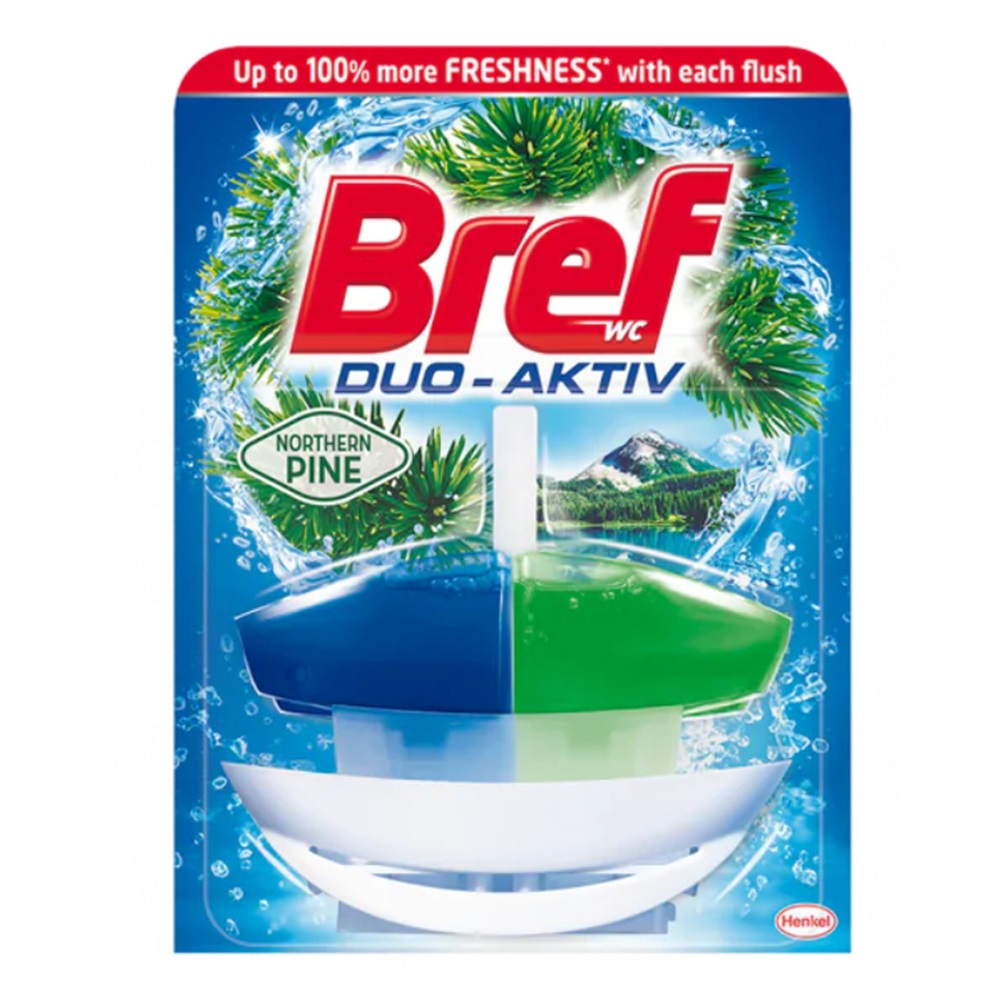 WC illatosító gél 50 ml + kosár Bref Duo Aktive Pine