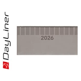Zsebnaptár Tucson fekvő heti, fehér lapokkal szürke Dayliner 2026.