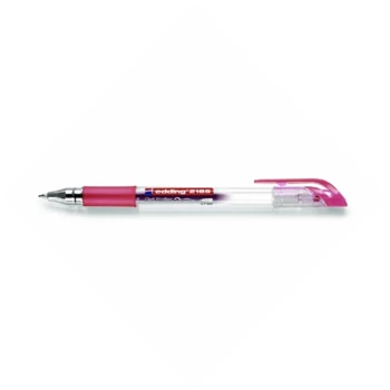 Zselés toll 0,7mm, kupakos Edding 2185, írásszín piros 