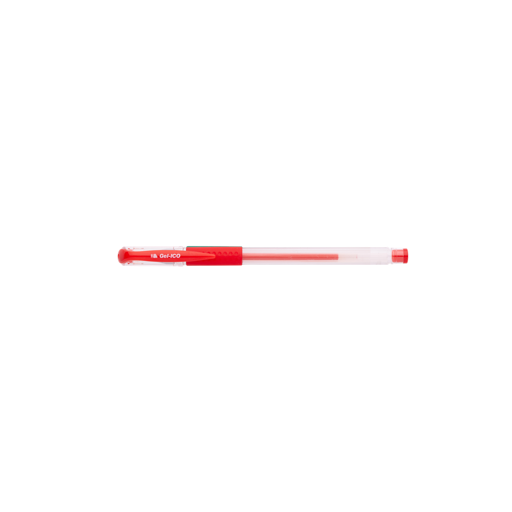Zseléstoll 0,5mm, kupakos GEL-Ico, írásszín piros