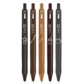 Zseléstoll készlet 0,5 mm Zebra Sarasa Study with Coffee, 5 különböző szín