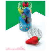 Zsírkréta készlet, eper alakú Connect, 12 klf. szín