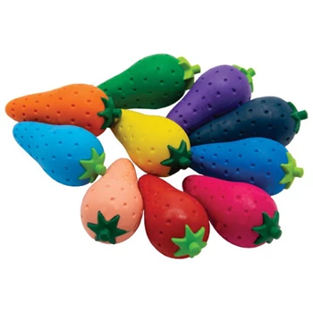 Zsírkréta készlet, eper alakú Connect, 12 klf. szín